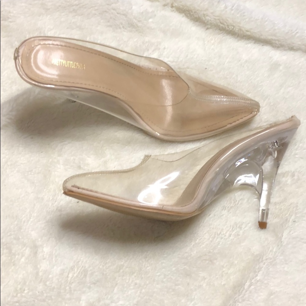Pretty little thing clear heels